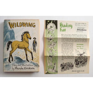Wildwing by Phoebe Erickson (1960,Hardcover) Weekly Reader Book Club & Leaflet